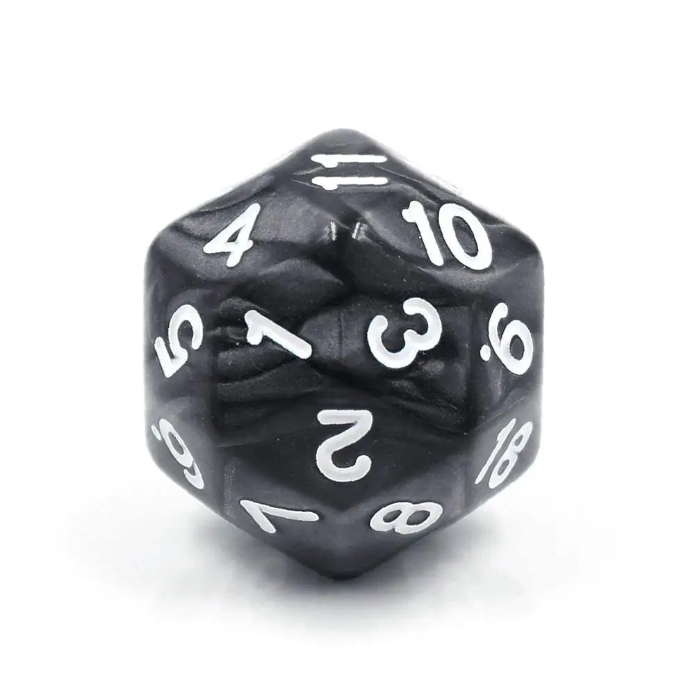 D30 - Black Pearl Dice & Dice Supplies The Haunted Game Cafe   