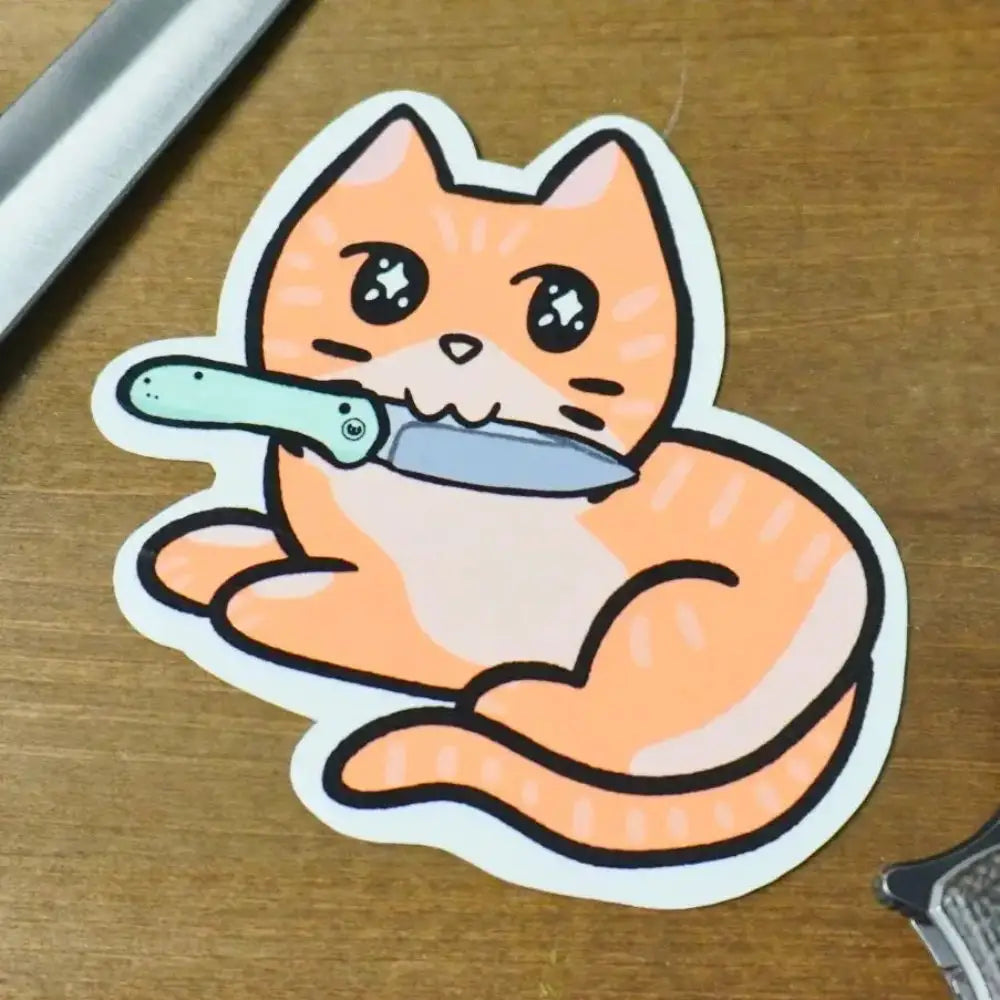 Dagger Cat Sticker - Gifts