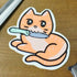Dagger Cat Sticker - Gifts