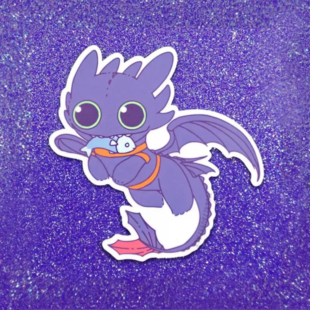Dangerous Black Dragon Sticker - Gifts