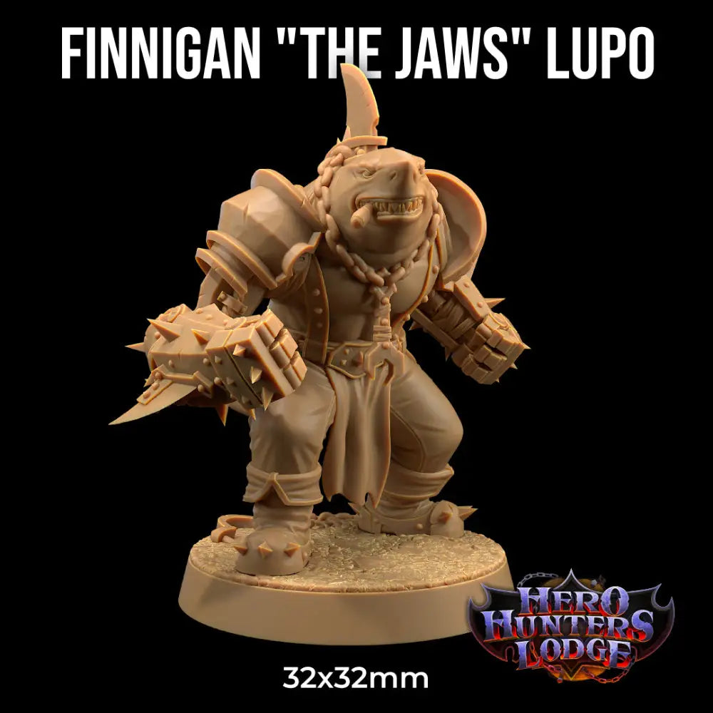 Dapper Fox Minis: Finnigan "The Jaws" Lupo RPG Miniatures Dapper Fox   