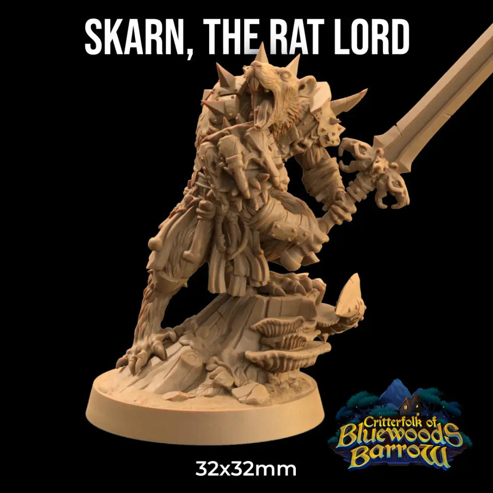 Dapper Fox Minis: Skarn The Rat Lord - Roleplaying Games