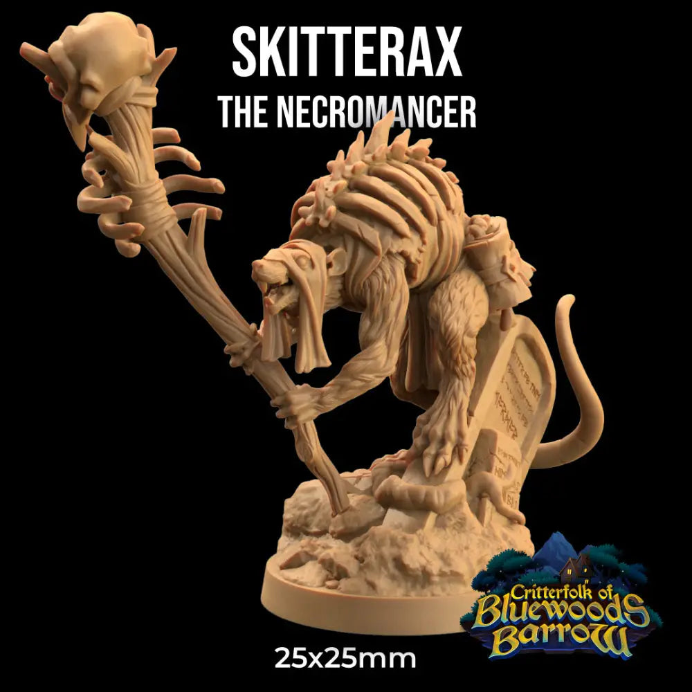 Dapper Fox Minis: Skitterax The Necromancer - Roleplaying Games