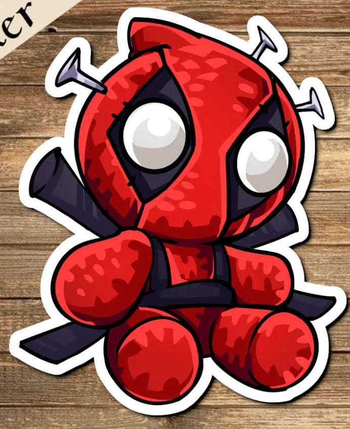 Deadpool Plushie Sticker - Gifts