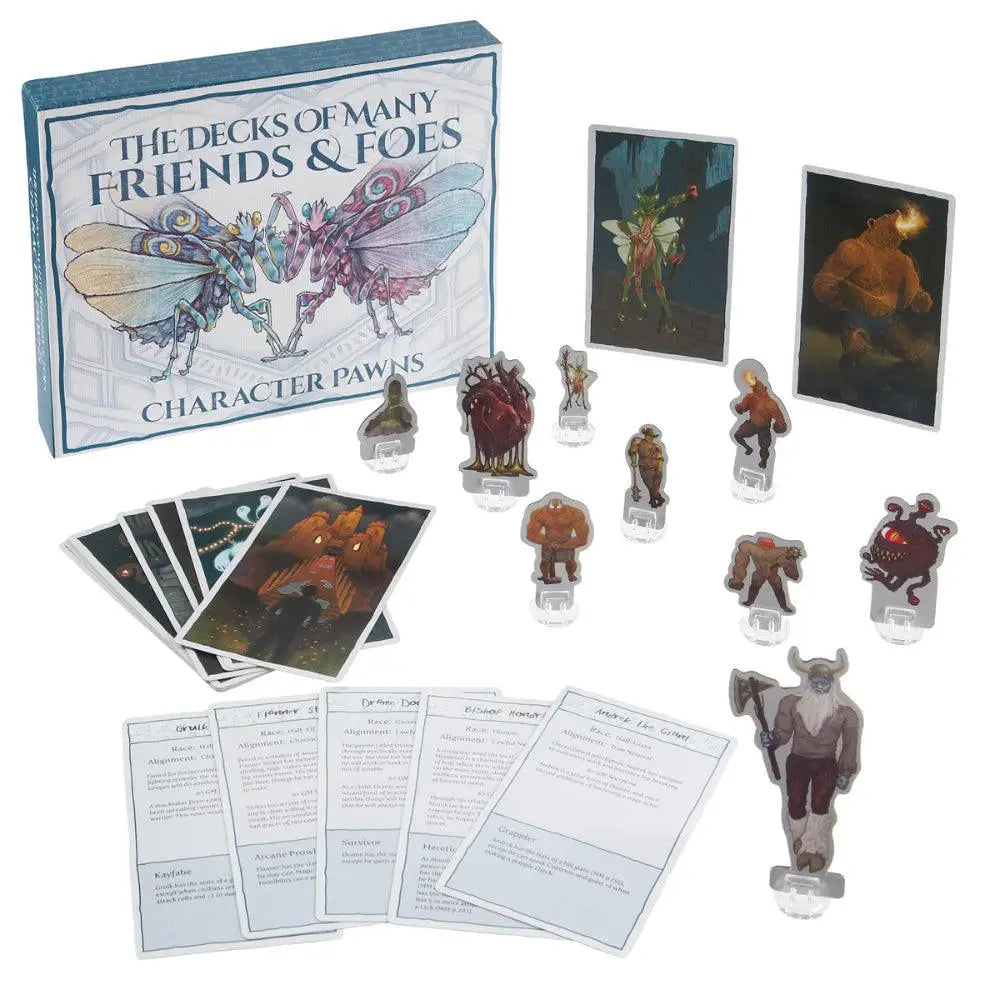 Deck of Many Friends and Foes with Character Pawns Dungeons & Dragons Brybelly   