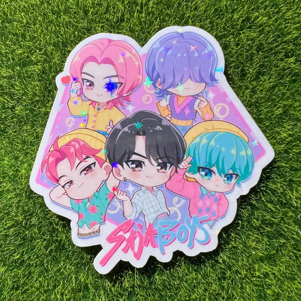 Demon Boy Band Holographic Sticker - Gifts