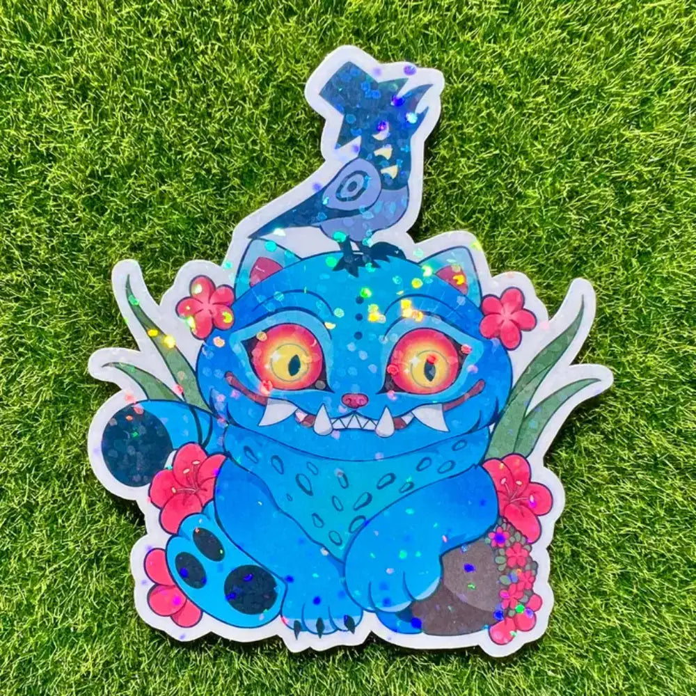 Derp Cat Holographic Sticker - Gifts