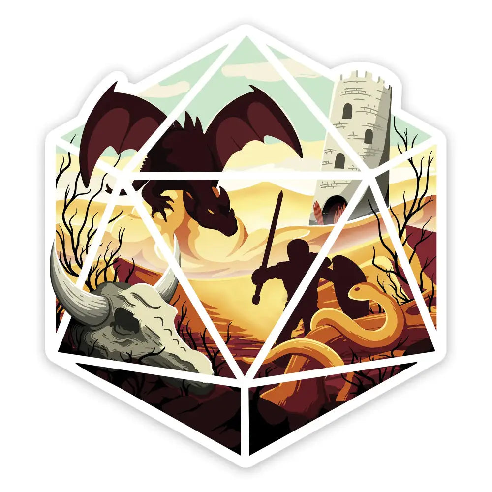 Desert Dragon Sticker - Gifts