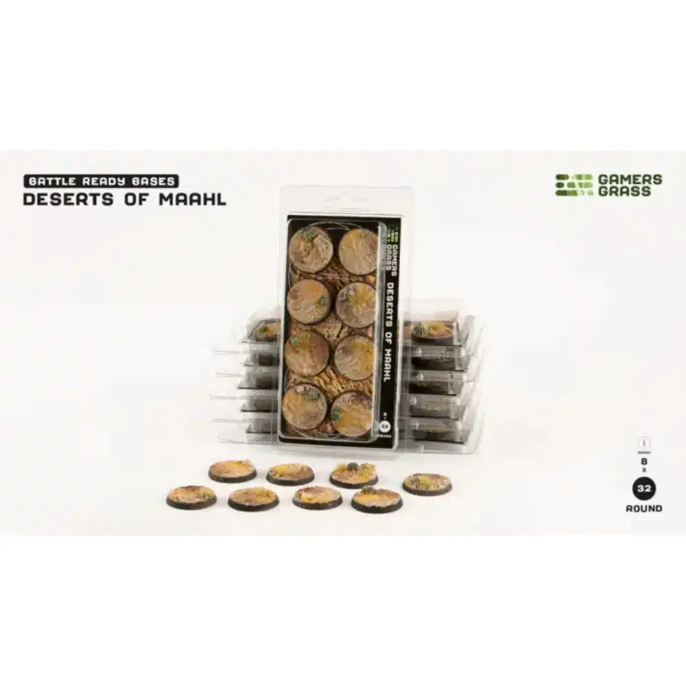 Deserts of Maahl 32mm Round Base (8) - Paint & Tools
