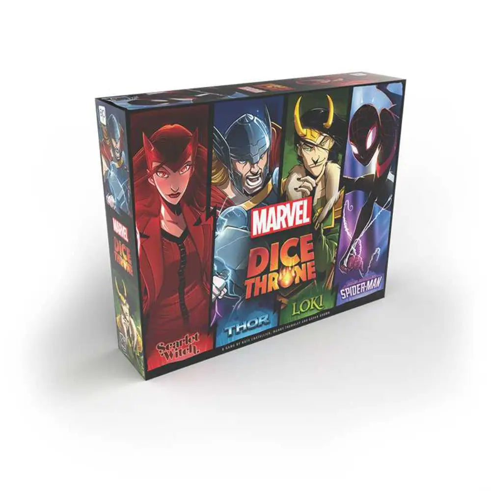 Dice Throne: Marvel 4-Hero Box (Scarlet Witch Thor Loki Spider-Man) - Board Games