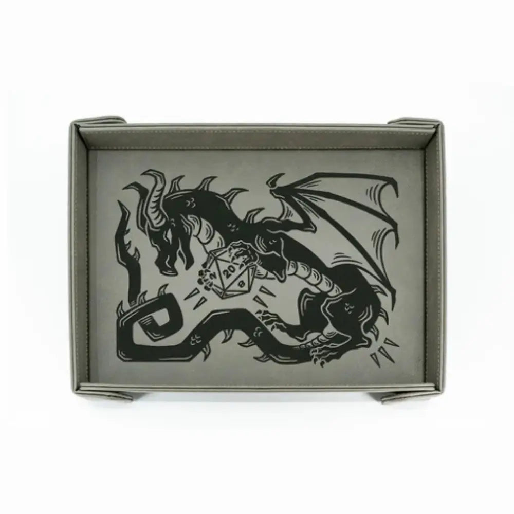 Dice Wyrm Dance Folding Magnetic Vegan Leather Dice Tray - Dice & Dice Supplies
