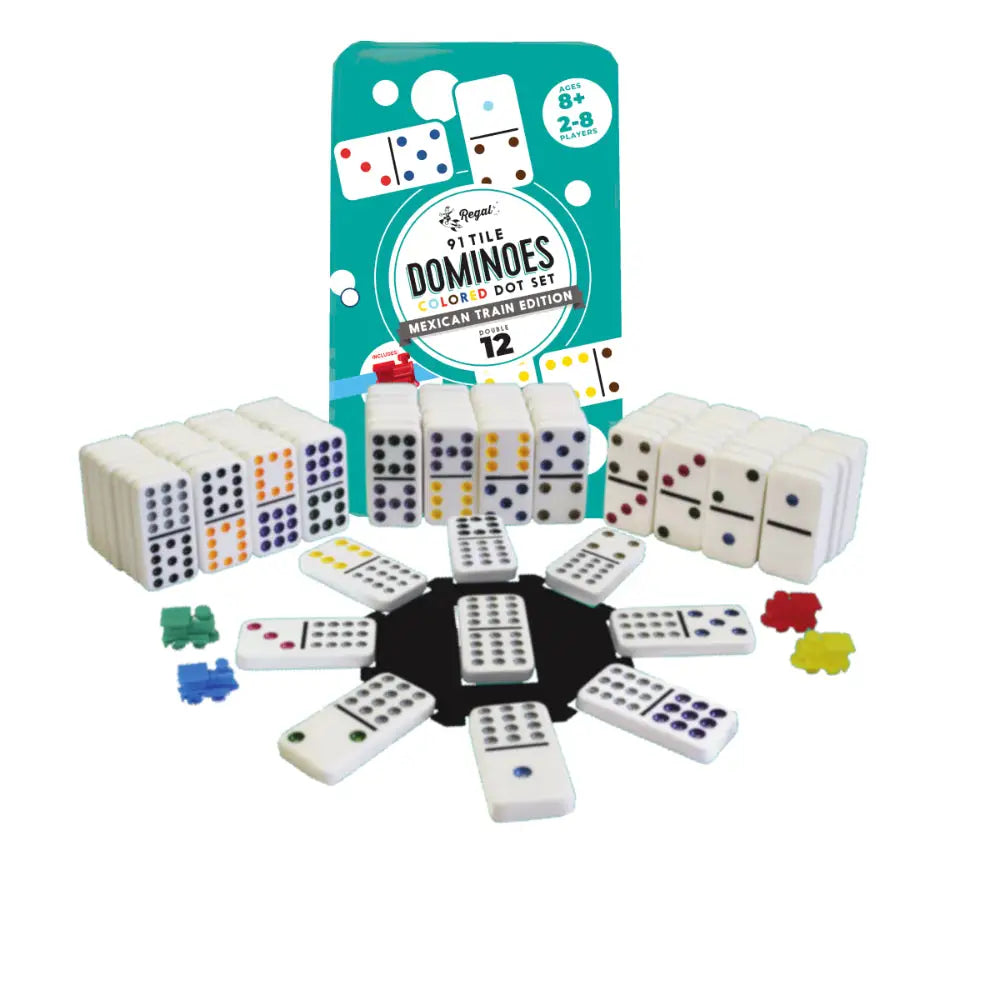 Double 12 Mexican Train Dominoes - Board Games