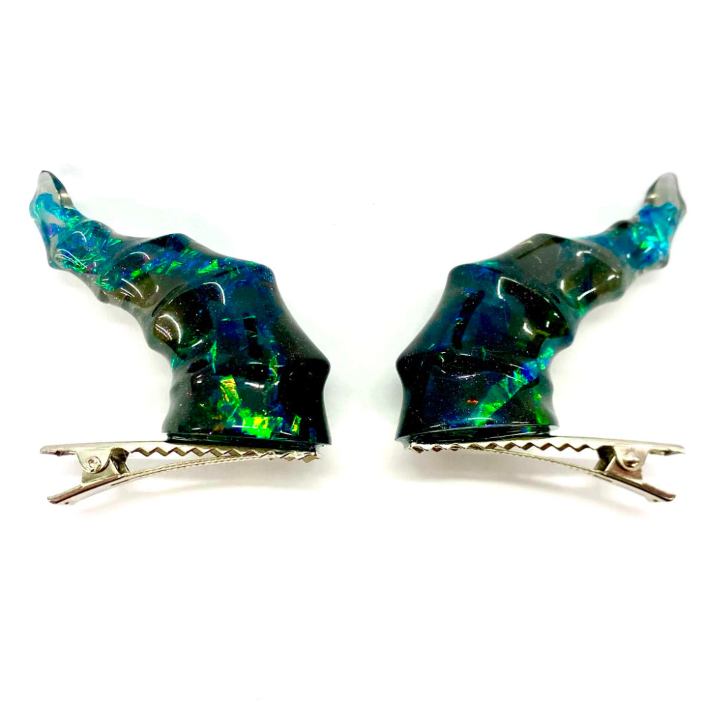 Draconic Adornments Hair Clips - Green - Dice & Dice Supplies