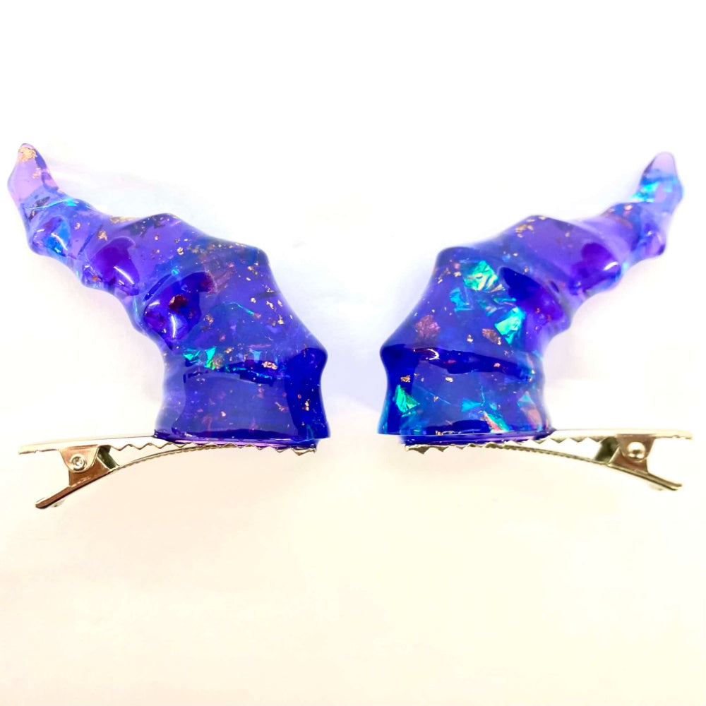 Draconic Adornments Hair Clips - Purple - Dice & Dice Supplies