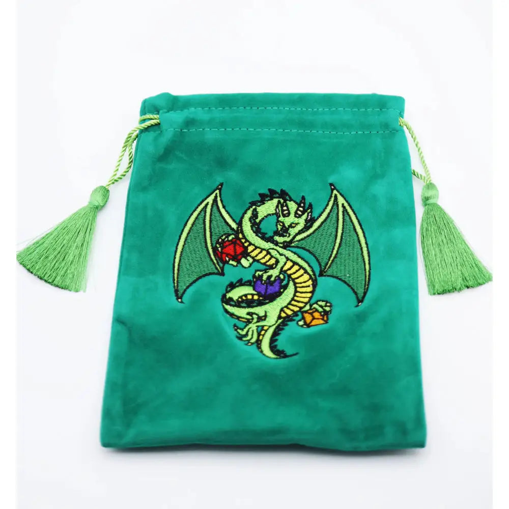 Dragon Dice Bag Dice & Dice Supplies Foam Brain Games Green  