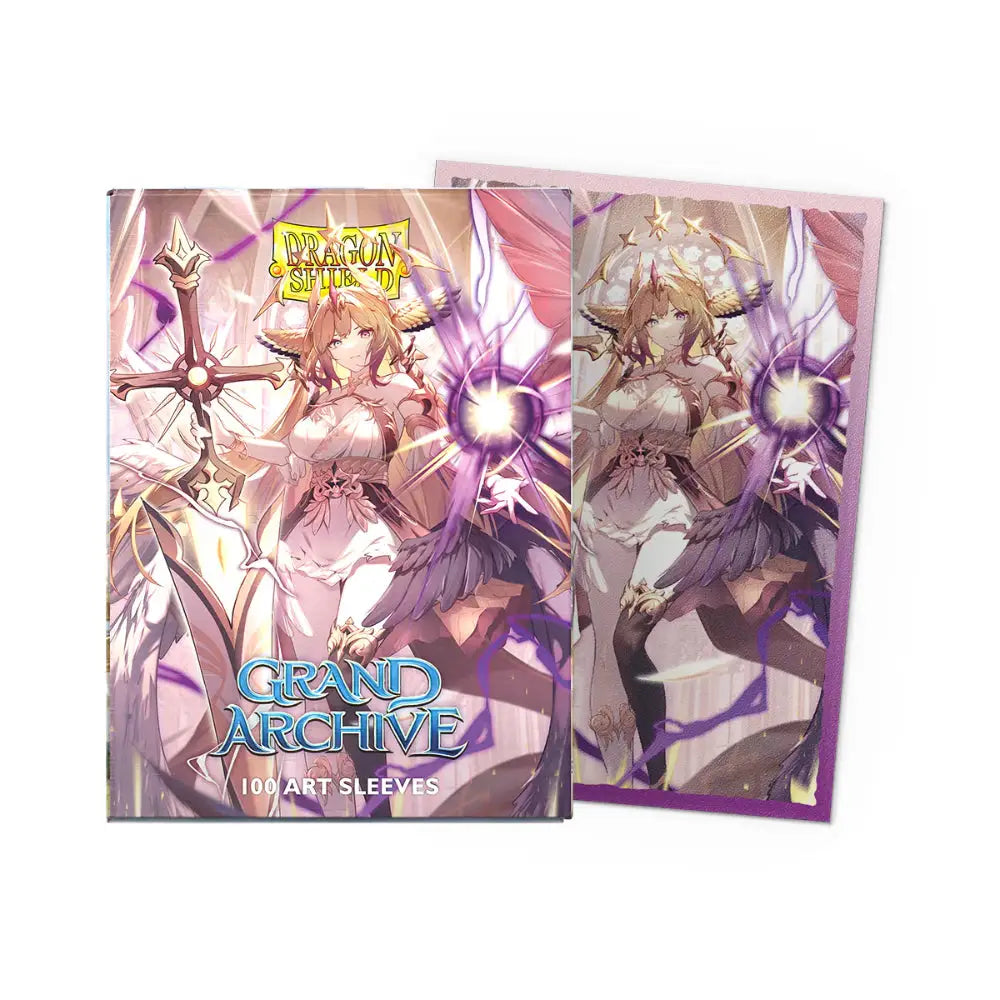 Dragon Shield Brushed Art Sleeves Box (100) - Grand Archive Haniel Archangel of Spectra - Card Games