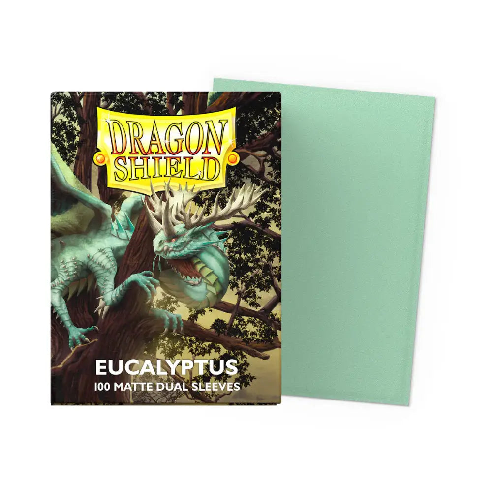 Dragon Shield Matte Dual Sleeves Box (100) - Eucalyptus - Card Games