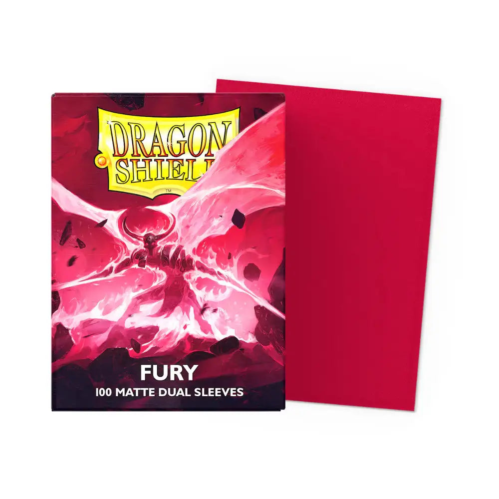 Dragon Shield Matte Dual Sleeves Box (100) - Fury - Card Games