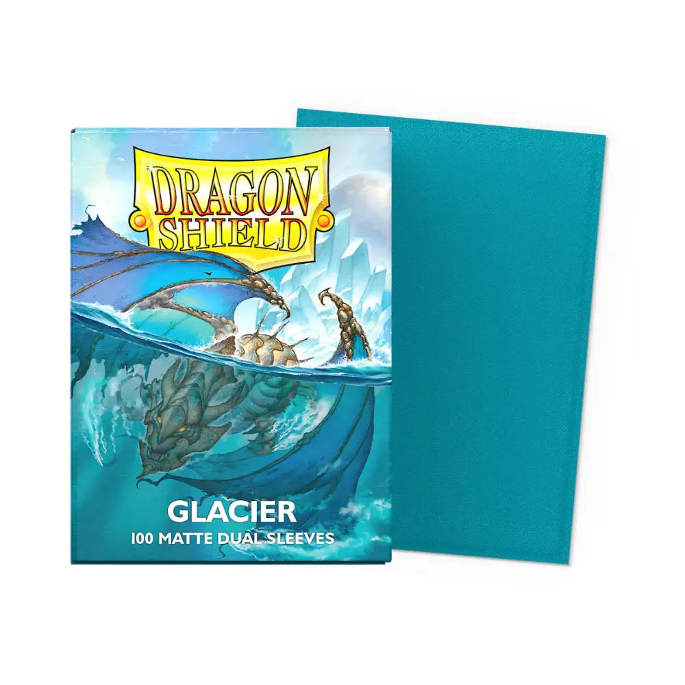 Dragon Shield Matte Dual Sleeves Box (100) - Glacier - Card Games