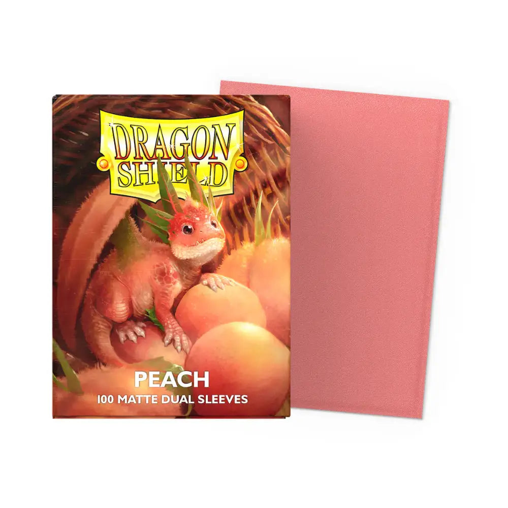 Dragon Shield Matte Dual Sleeves Box (100) - Peach - Card Games