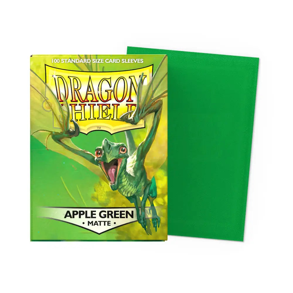 Dragon Shield Matte Sleeves Box (100) - Apple Green - Card Games