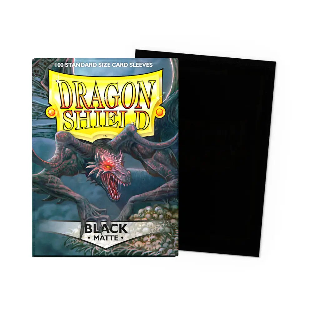 Dragon Shield Matte Sleeves Box (100) - Black - Card Games