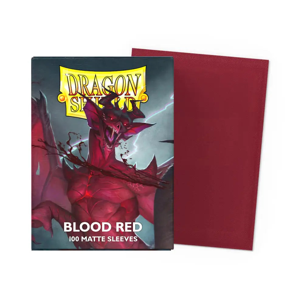 Dragon Shield Matte Sleeves Box (100) - Blood Red - Card Games