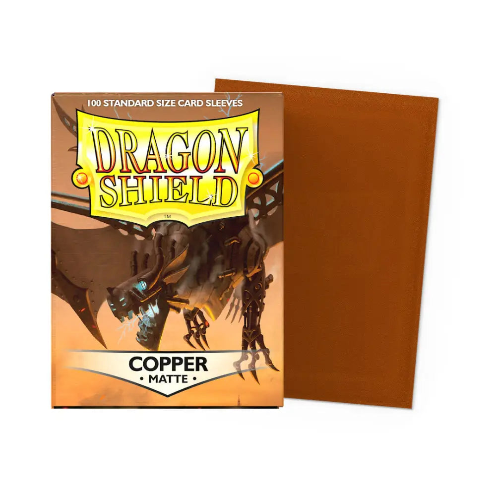 Dragon Shield Matte Sleeves Box (100) - Copper - Card Games