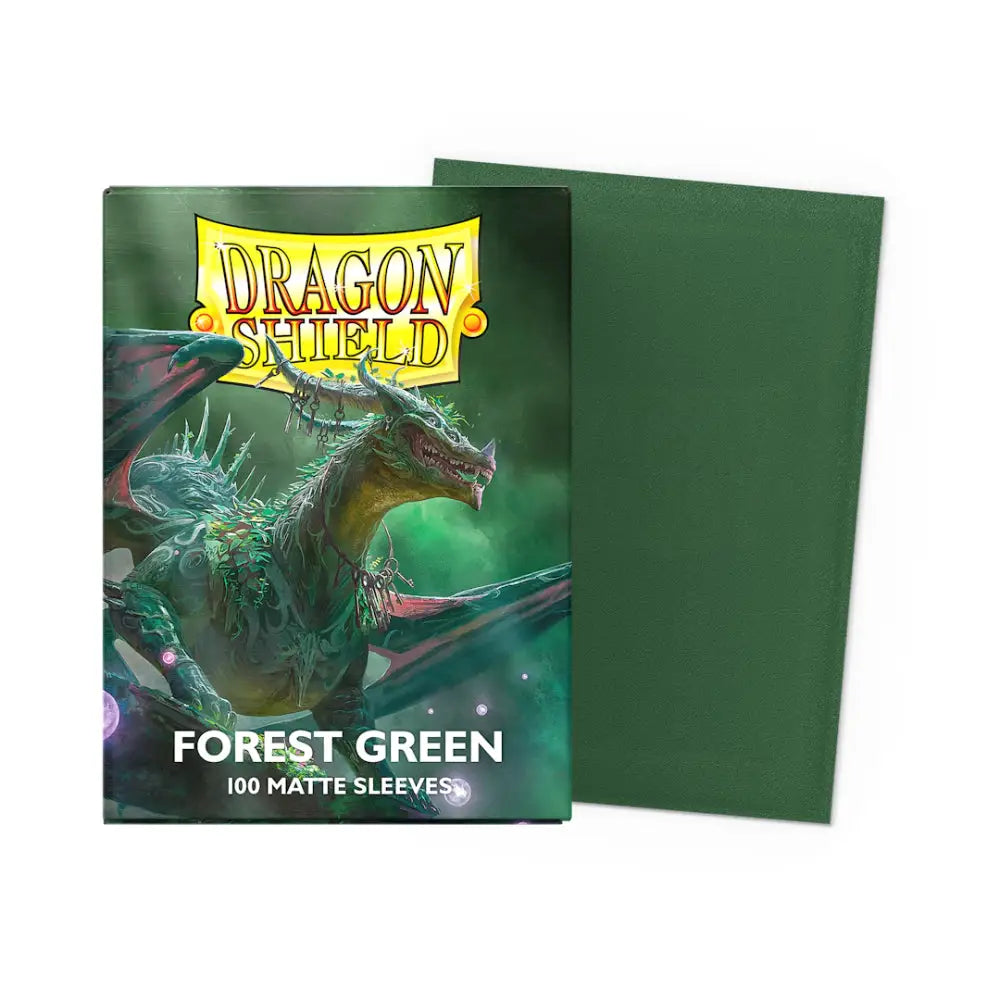 Dragon Shield Matte Sleeves Box (100) - Forest Green - Card Games