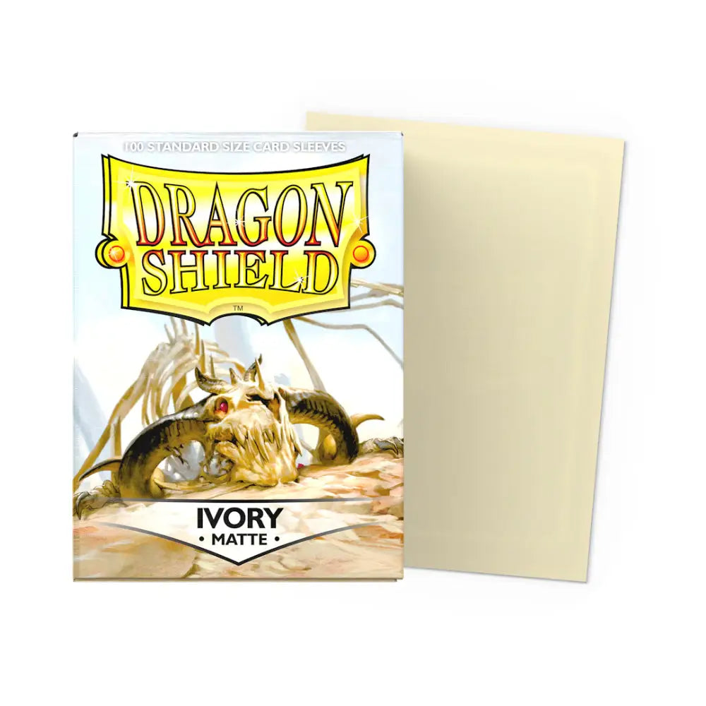 Dragon Shield Matte Sleeves Box (100) - Ivory - Card Games