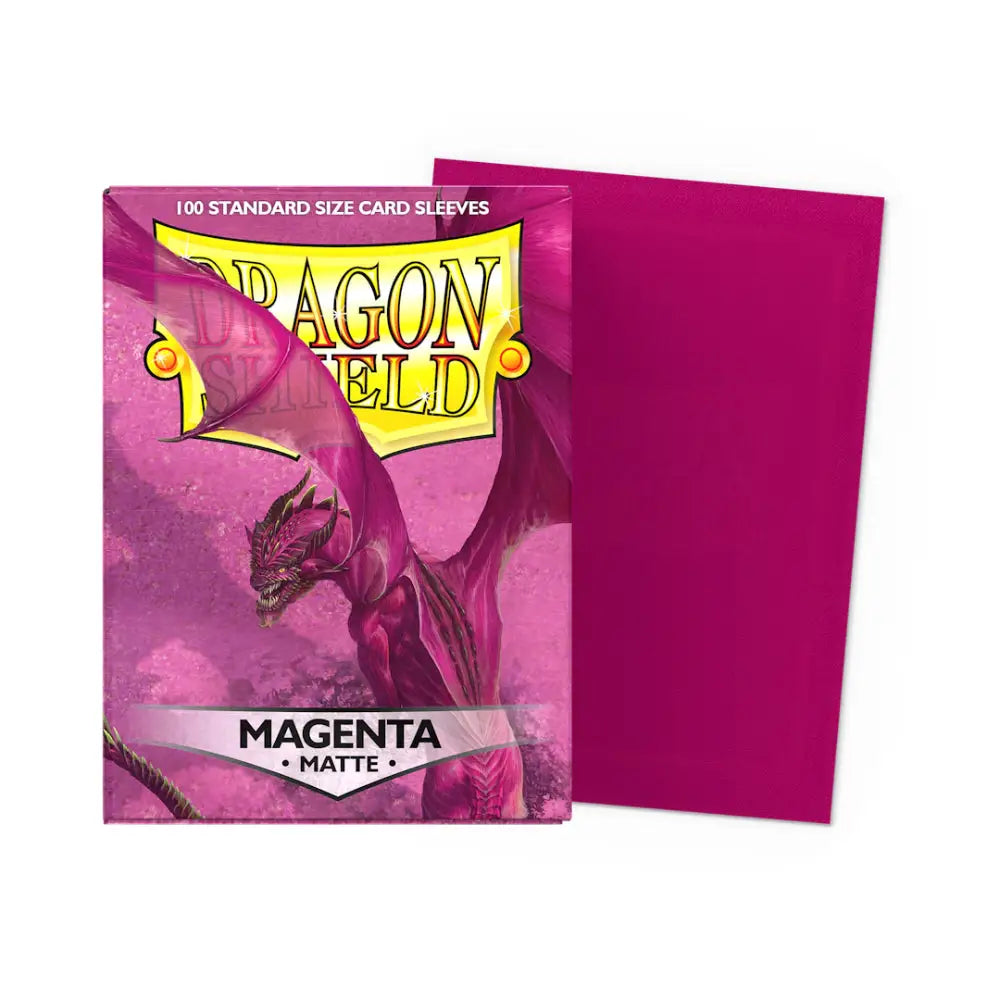 Dragon Shield Matte Sleeves Box (100) - Magenta - Card Games