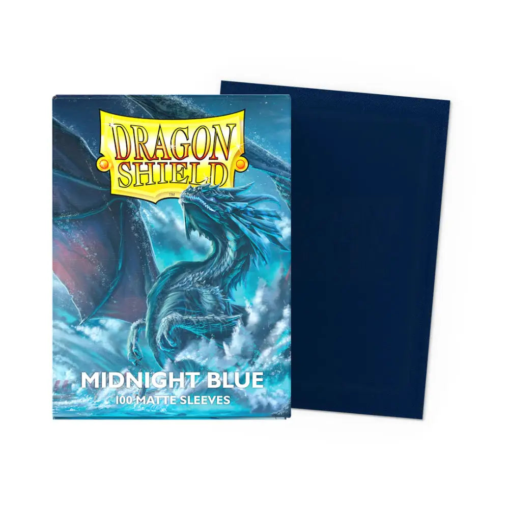 Dragon Shield Matte Sleeves Box (100) - Midnight Blue - Card Games