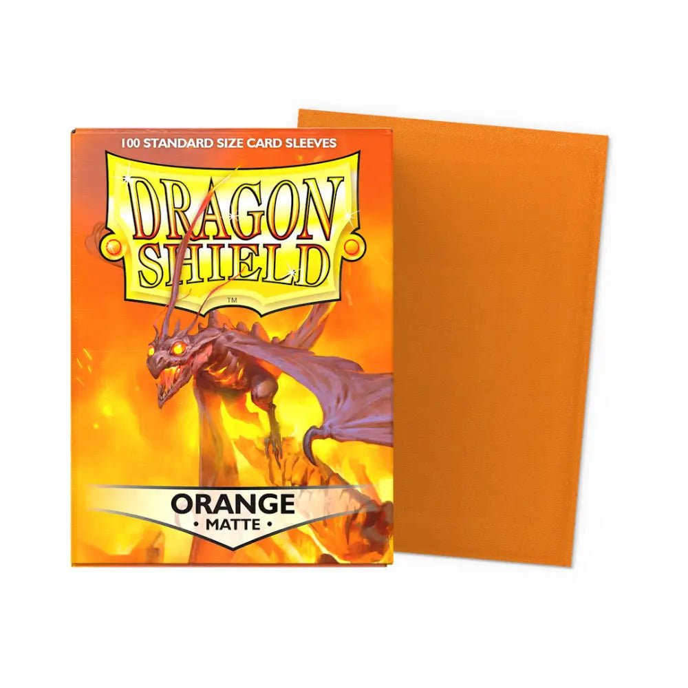 Dragon Shield Matte Sleeves Box (100) - Orange - Card Games