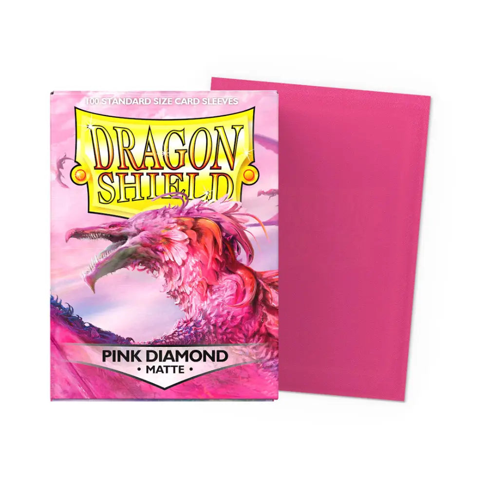 Dragon Shield Matte Sleeves Box (100) - Pink Diamond - Card Games