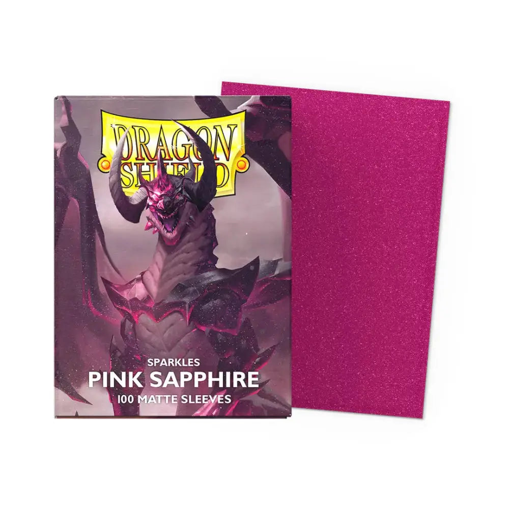 Dragon Shield Matte Sleeves Box (100) - Pink Sapphire - Card Games