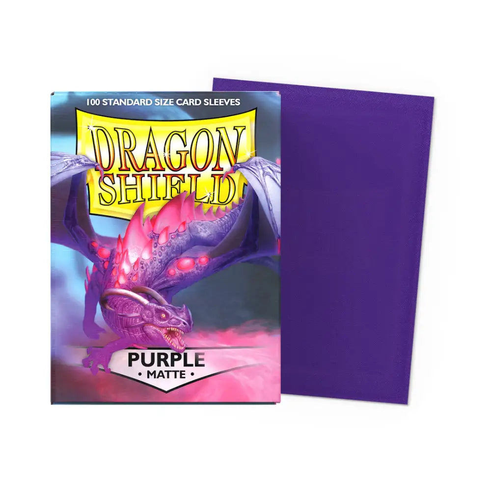 Dragon Shield Matte Sleeves Box (100) - Purple - Card Games