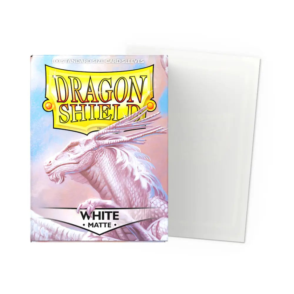 Dragon Shield Matte Sleeves Box (100) - White - Card Games
