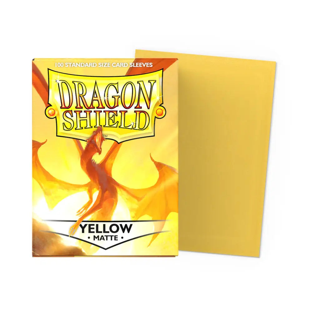 Dragon Shield Matte Sleeves Box (100) - Yellow - Card Games
