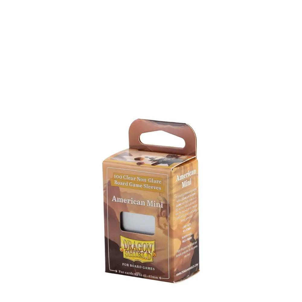 Dragon Shield Non-Glare Board Game Sleeves (100) - American Mini - Sleeves