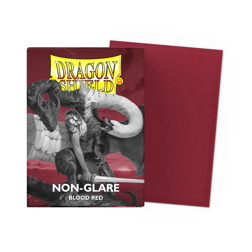 Dragon Shield Non-Glare Matte Sleeves Box (100) - Blood Red - Card Games