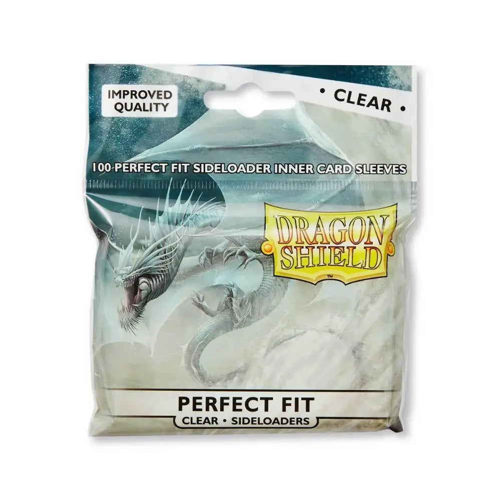 Dragon Shield Perfect Fit Clear Sleeves Sideloading (100) - Card Games