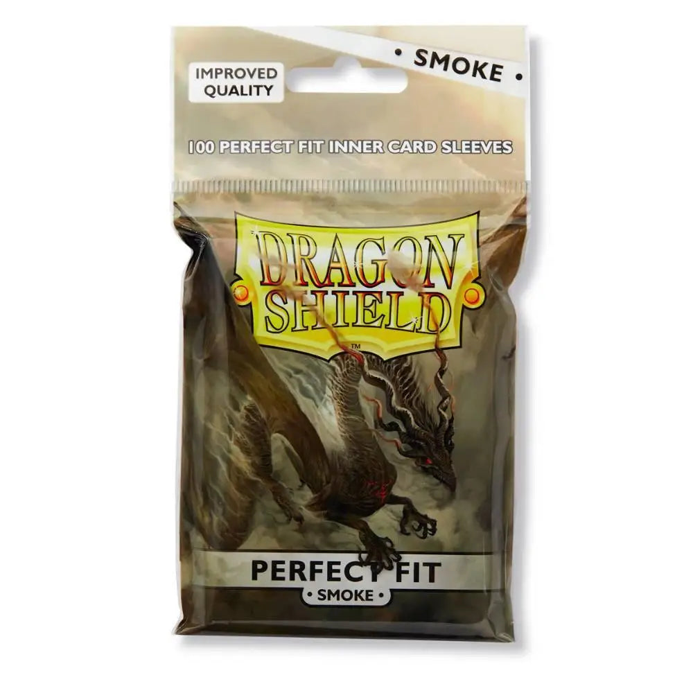 Dragon Shield Perfect Fit Smoke Sleeves Toploading (100) - Card Games