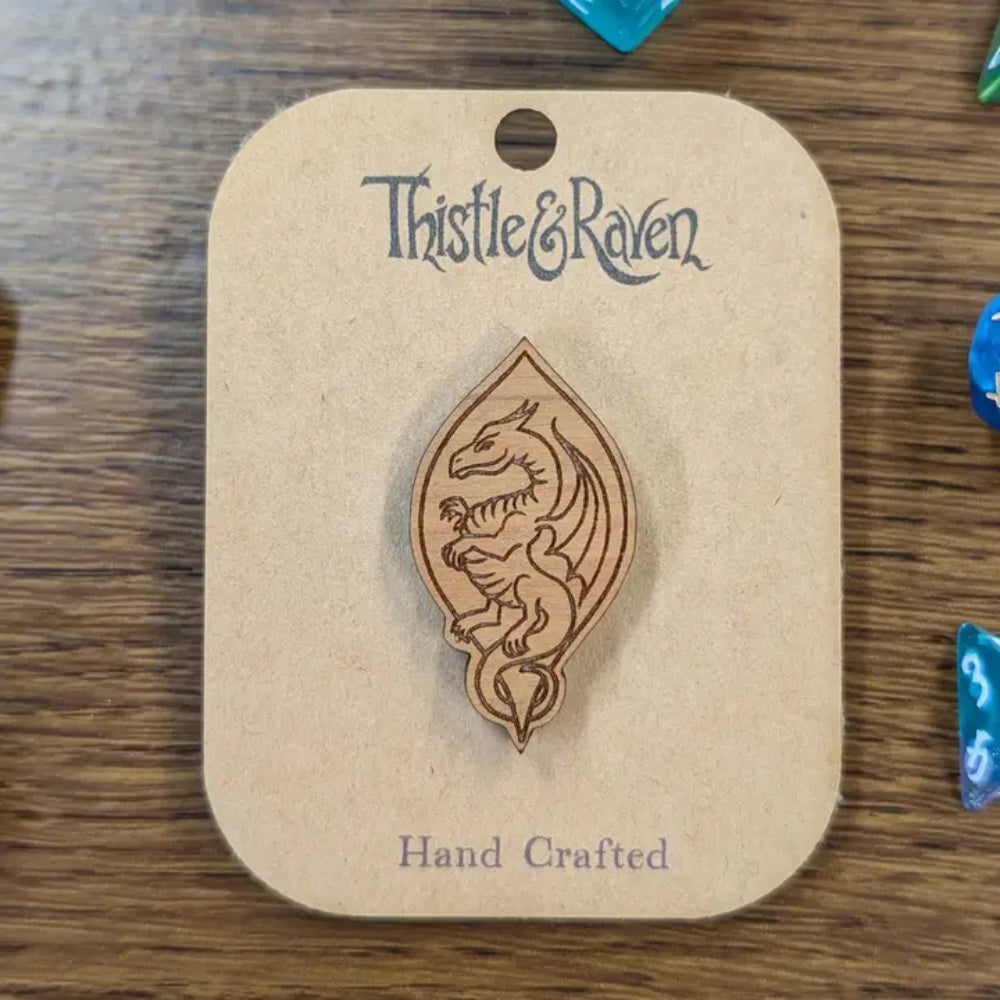 Dragon Wooden Pin - Gifts
