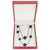 Dragon’s Eye Dice Necklace - Gunmetal with Purple Gems - Dice & Dice Supplies