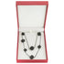 Dragon’s Eye Dice Necklace - Gunmetal with Purple Gems - Dice & Dice Supplies