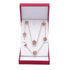 Dragon’s Eye Dice Necklace - Rose Gold w/Blue Gems - Dice & Dice Supplies