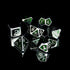 Drakona Ventus Chloros Metal Polyhedral (D&D) Dice Set (7) - Dice & Dice Supplies