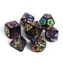 Drakona Wildfyre Metal Polyhedral (D&D) Dice Set (7) - Dice & Dice Supplies