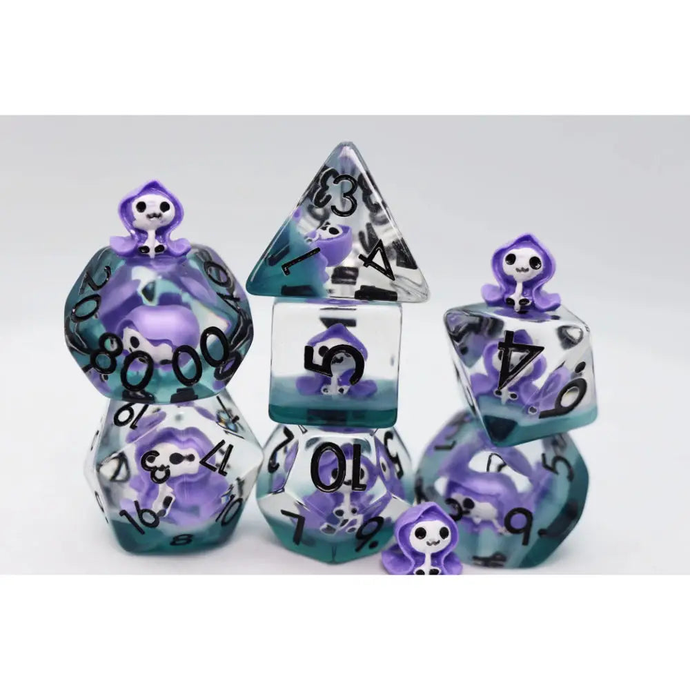 Dream Reaper Polyhedral (D&D) Dice Set (7) Dice & Dice Supplies Foam Brain Games   