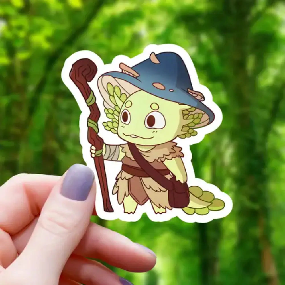 Druid Axolotl Sticker - Gifts